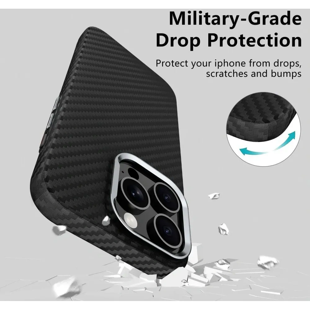 Etui Tech-Protect Ion Carbon MagSafe Samsung Galaxy S25 Ultra black/silver