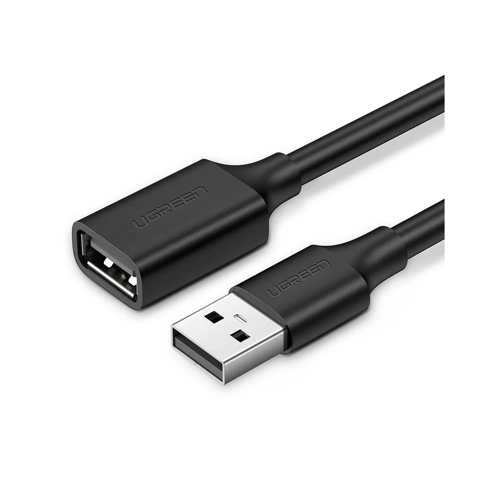 Kabel USB 2.0 przedłużający UGREEN US103 1m (czarny)