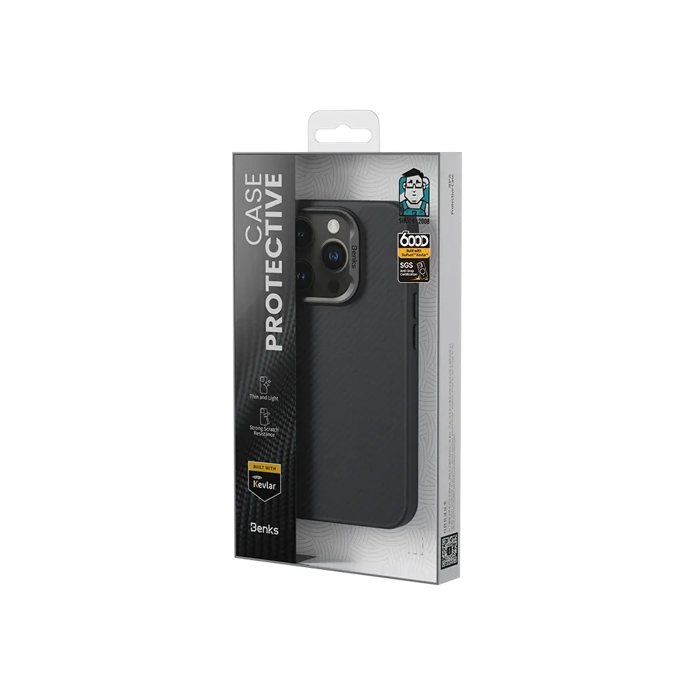 [CR] Etui Benks MagClap MagSafe ArmorPro Kevlar Case 600D Apple iPhone 16 Pro Max