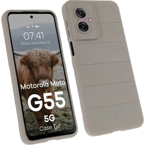 Kup Bizon Case Tur Motorola Moto G55 5G hellgrau - BIZ9396 - {ean13} - Sklep Home Screen
