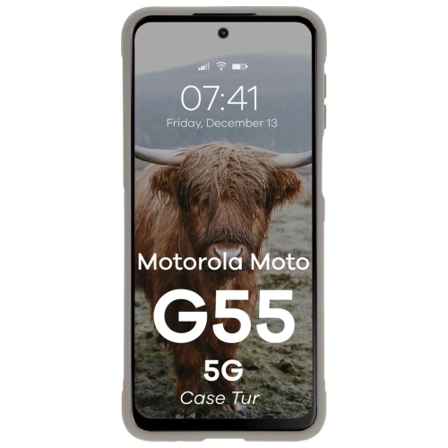 Kup Bizon Case Tur Motorola Moto G55 5G hellgrau - BIZ9396 - {ean13} - Sklep Home Screen