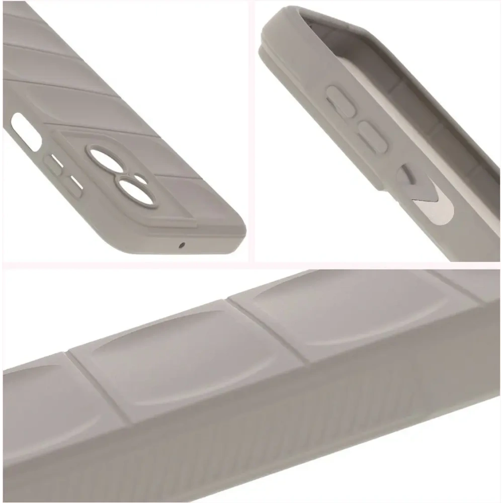 Pancerne etui Bizon Case Tur do Motorola Moto G55 5G jasnoszare