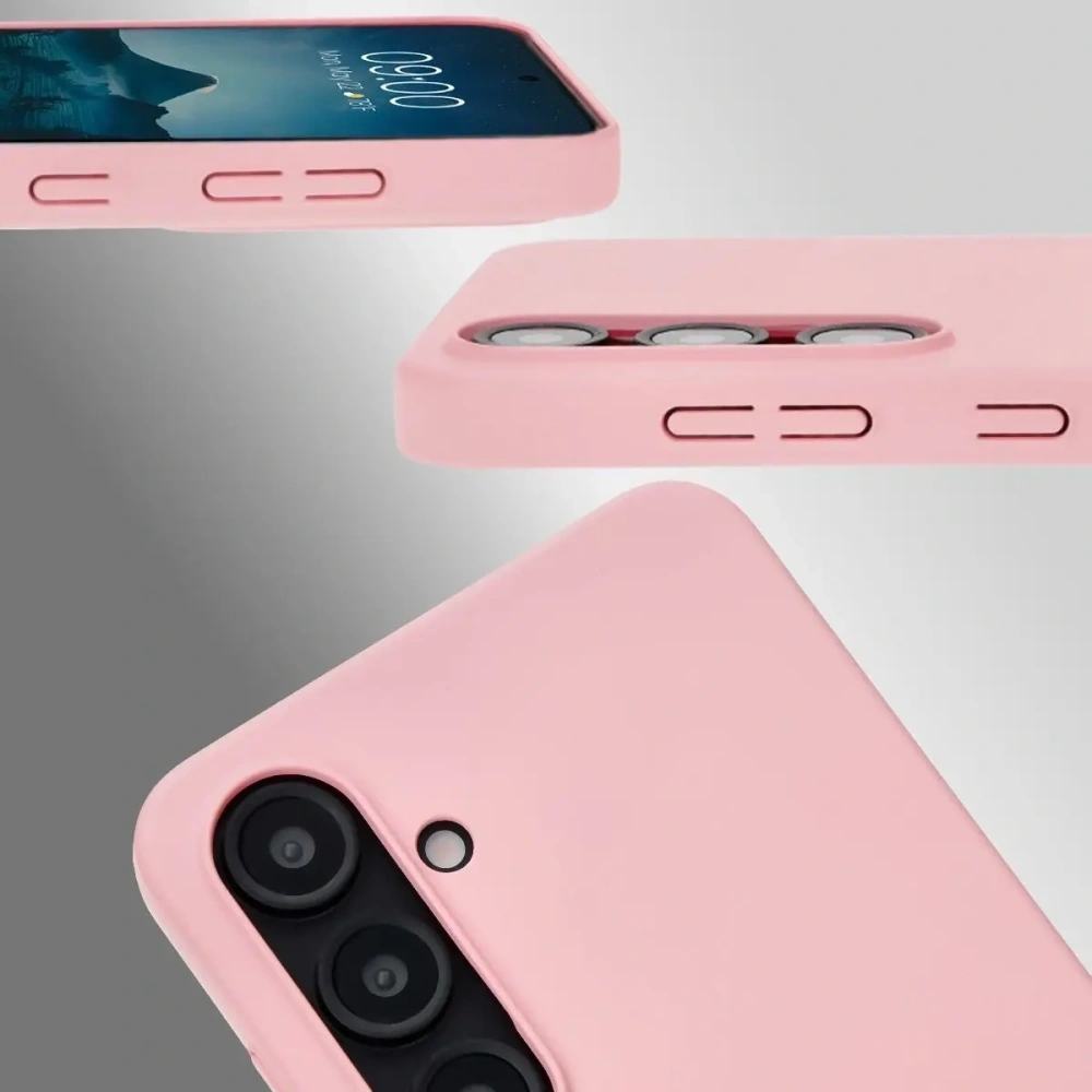 Etui Bizon Case Łupka do Samsung Galaxy S24 FE różowe