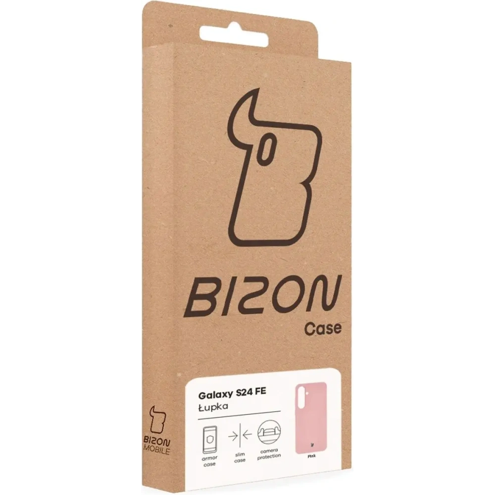 Etui Bizon Case Łupka do Samsung Galaxy S24 FE różowe