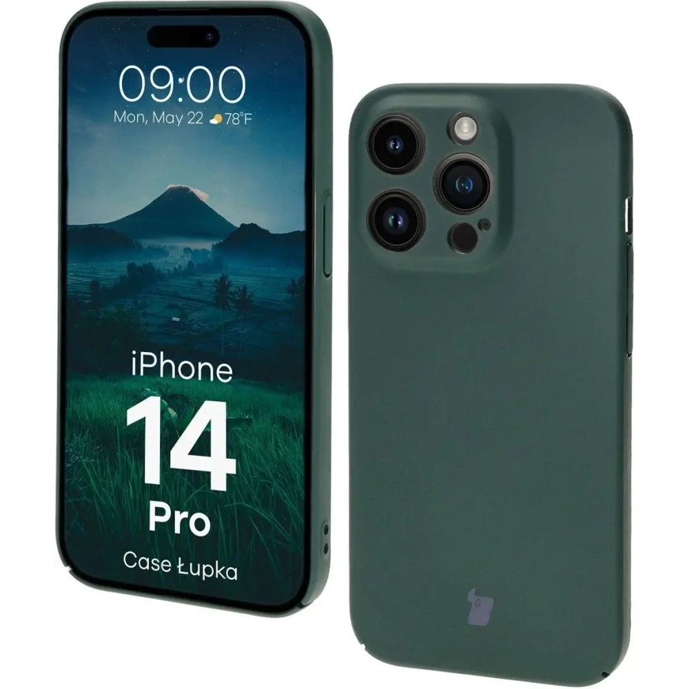 Etui Bizon Case Łupka do Apple iPhone 14 Pro zielone