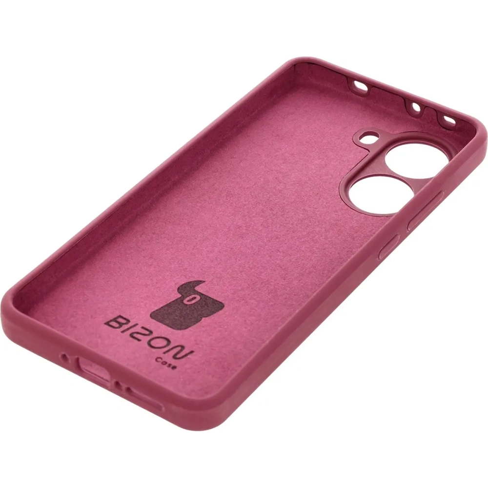 Silikonowe etui Bizon Soft Case do Xiaomi POCO X7 Pro ciemnofioletowe