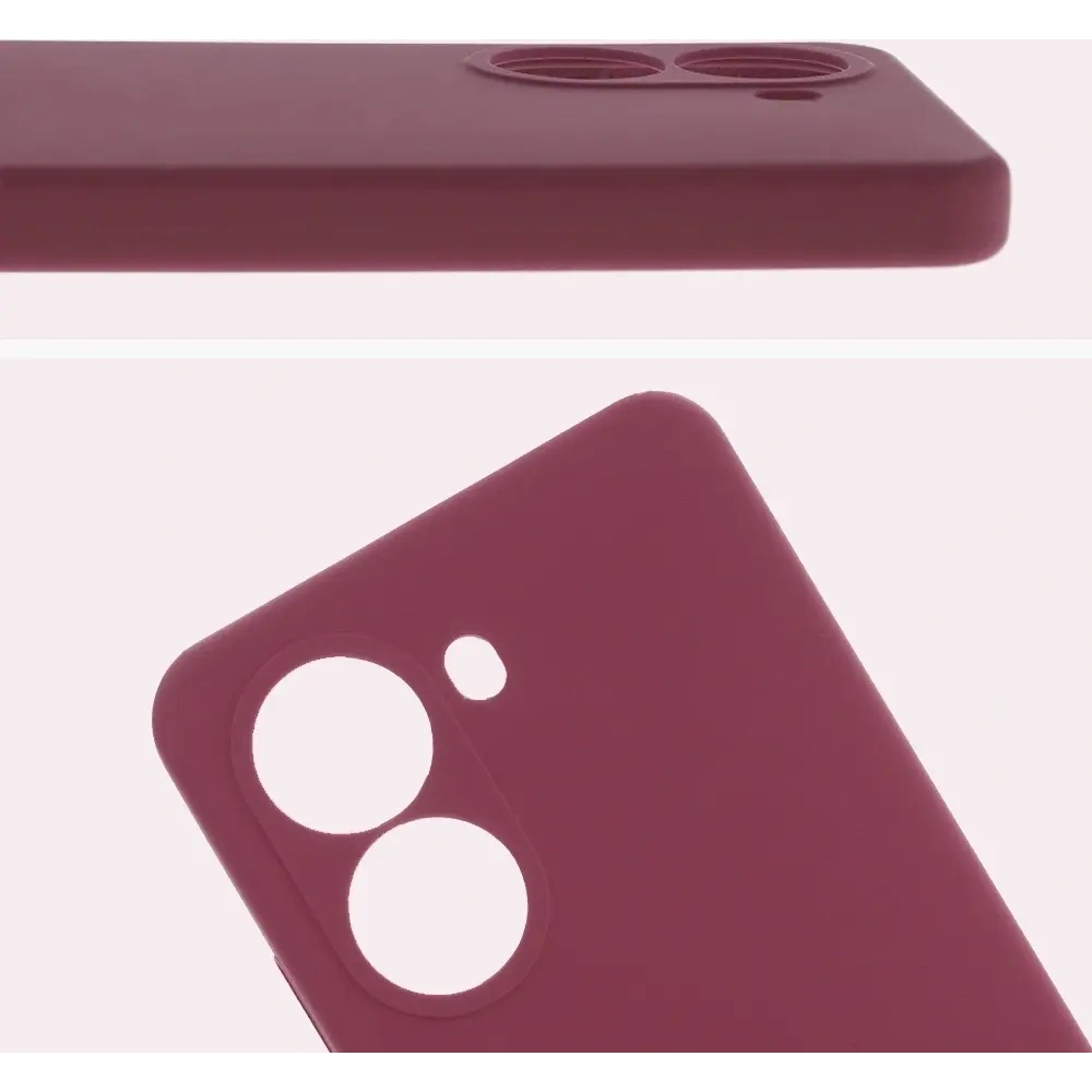 Silikonowe etui Bizon Soft Case do Xiaomi POCO X7 Pro ciemnofioletowe