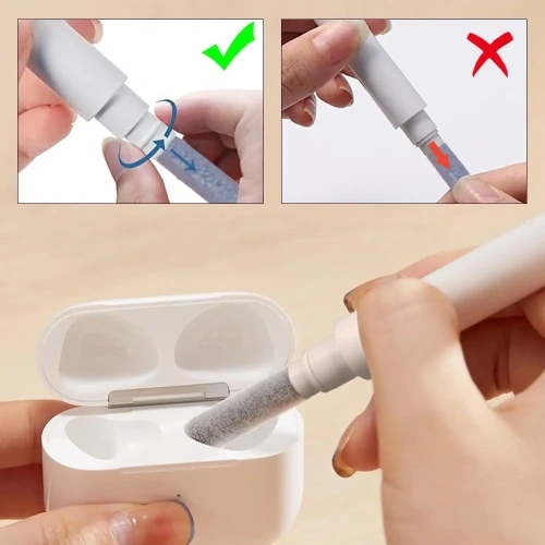 Buy Tech-Protect CS02 Cleaner Set 3in1 For Earphone White - THP4246 - {ean13} - Home Screen Store Europe