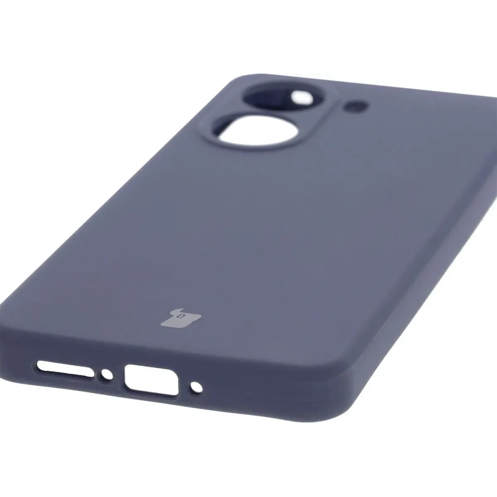 Silikonowe etui Bizon Soft Case do Xiaomi POCO X7 Pro ciemnoniebieskie