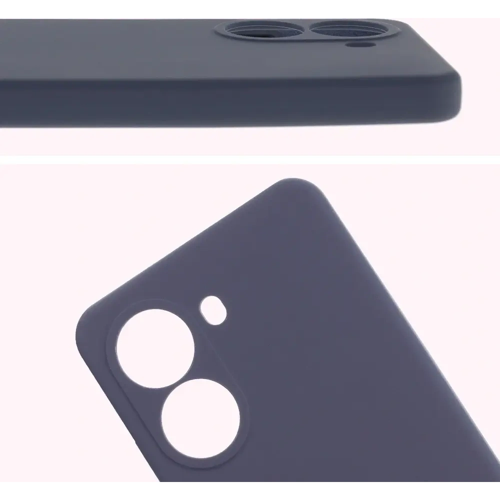 Silikonowe etui Bizon Soft Case do Xiaomi POCO X7 Pro ciemnoniebieskie