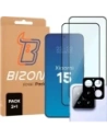 Bizon Edge 2 Pachet 2x sticlă temperată + protecție pentru lentile Xiaomi 15