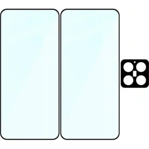Kup Bizon Edge 2 Pack 2x gehärtetes Glas + Linsenschutz für Xiaomi 15 - BIZ9409 - {ean13} - Sklep Home Screen
