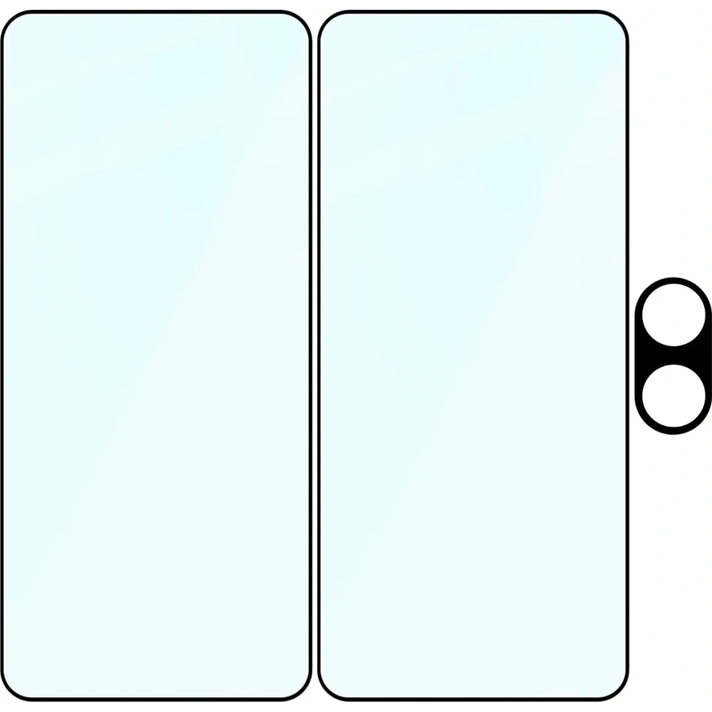 2x szkło na ekran + szkło na aparat Bizon Edge 2 Pack do Xiaomi POCO X7 Pro