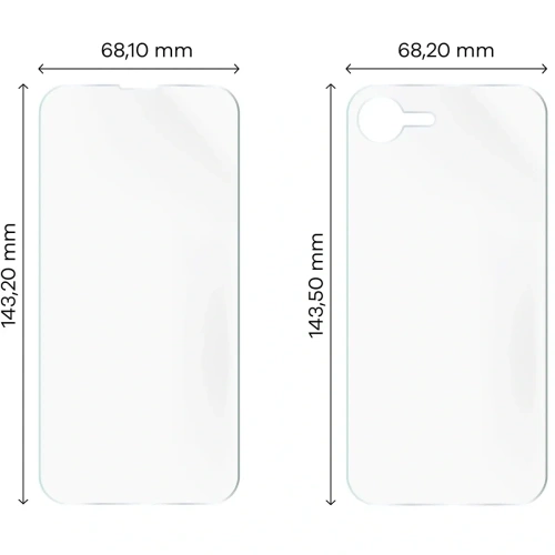 Kup Folia hydrożelowa na tył i przód Bizon Glass Hydrogel Pack do Apple iPhone 16e - BIZ9413 - {ean13} - Sklep Home Screen