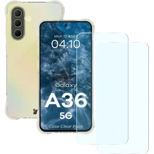 Kup Bizon Case Clear Pack Hülle + 2x Displayschutzglas für Samsung Galaxy A36 5G - BIZ9414 - {ean13} - Sklep Home Screen