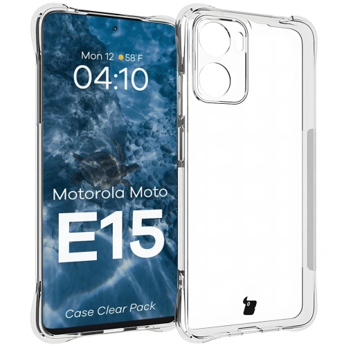 Kup Carcasă Bizon Case Clear Pack + 2x sticlă de protecție pentru Motorola Moto E15 - BIZ9415 - {ean13} - Sklep Home Screen