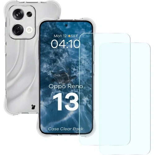 Kup Husa Bizon Case Clear Pack + 2x sticlă de protecție pentru Oppo Reno13 - BIZ9416 - {ean13} - Sklep Home Screen