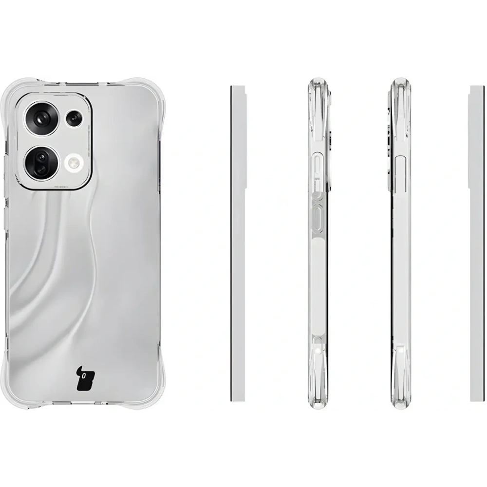 Etui + 2x szkło na ekran Bizon Case Clear Pack do Oppo Reno13