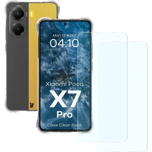 Kup Bizon Case Clear Pack Hülle + 2x Displayschutzglas Xiaomi POCO X7 Pro - BIZ9417 - {ean13} - Sklep Home Screen