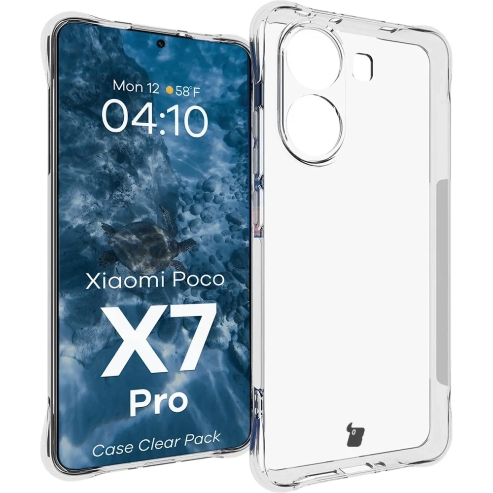 Etui + 2x szkło na ekran Bizon Case Clear Pack do Xiaomi POCO X7 Pro