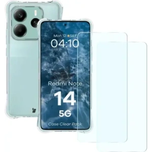 Kup Bizon Case Clear Pack Hülle + 2x Displayschutzglas für Xiaomi Redmi Note 14 5G - BIZ9418 - {ean13} - Sklep Home Screen