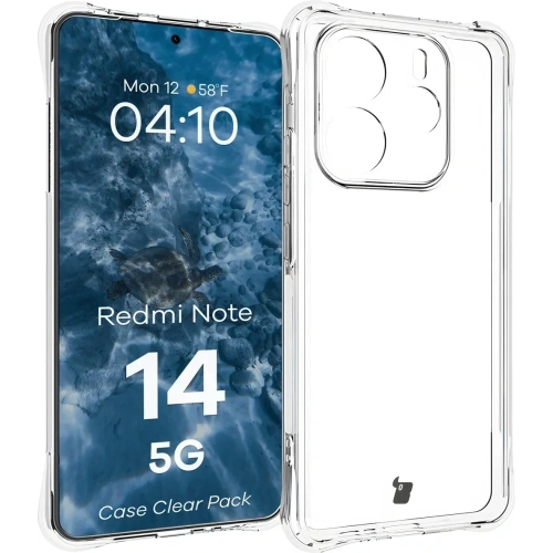 Kup Bizon Case Clear Pack Hülle + 2x Displayschutzglas für Xiaomi Redmi Note 14 5G - BIZ9418 - {ean13} - Sklep Home Screen
