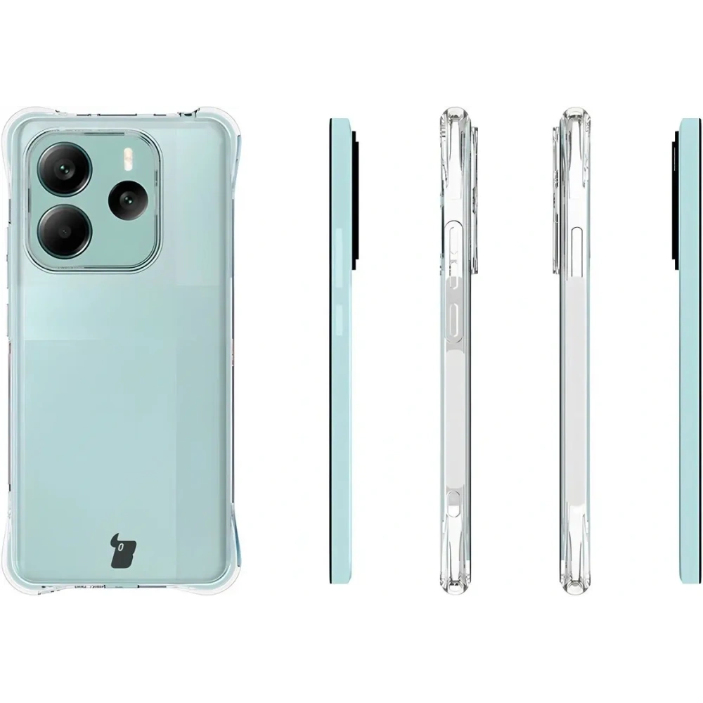 Etui + 2x szkło na ekran Bizon Case Clear Pack do Xiaomi Redmi Note 14 5G