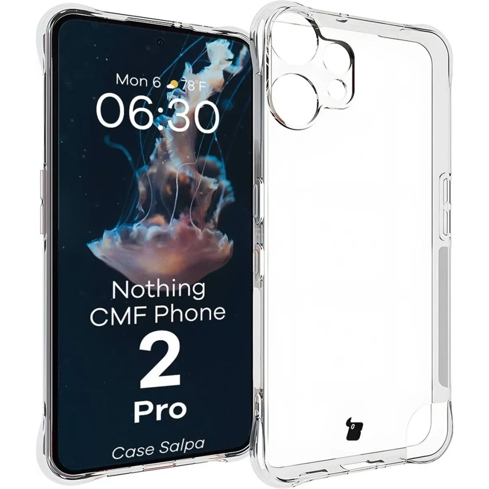 Elastyczne etui Bizon Case Salpa do Nothing CMF Phone 2 Pro przezroczyste