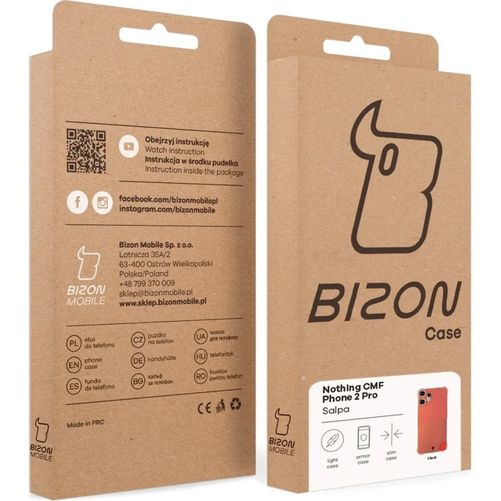 Elastyczne etui Bizon Case Salpa do Nothing CMF Phone 2 Pro przezroczyste