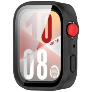 Kup Etui ze szkłem do zegarka Bizon Case+Glass Watch do Huawei Watch Fit 4 czarne matowe - BIZ9420 - {ean13} - Sklep Home Screen