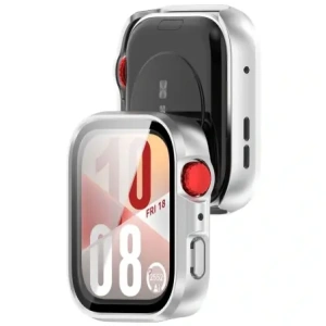 Kup Etui ze szkłem do zegarka Bizon Case+Glass Watch do Huawei Watch Fit 4 satynowo srebrne - BIZ9421 - {ean13} - Sklep Home Screen