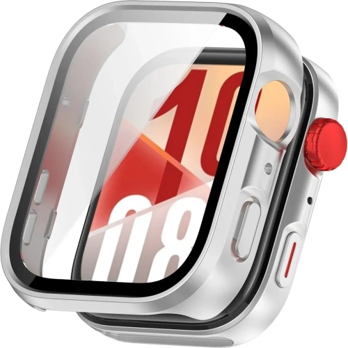 Kup Etui ze szkłem do zegarka Bizon Case+Glass Watch do Huawei Watch Fit 4 satynowo srebrne - BIZ9421 - {ean13} - Sklep Home Screen