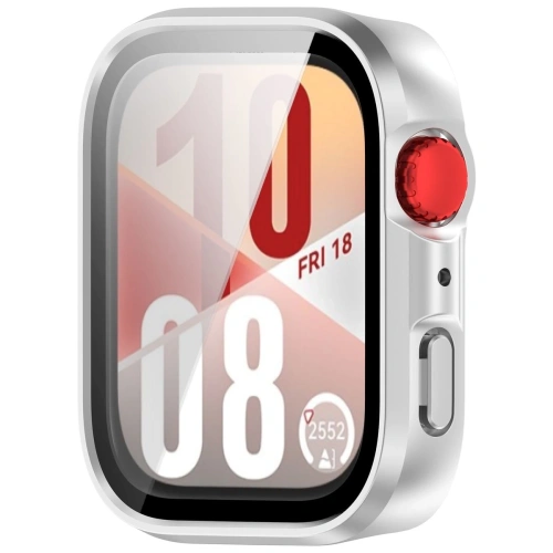 Kup Etui ze szkłem do zegarka Bizon Case+Glass Watch do Huawei Watch Fit 4 satynowo srebrne - BIZ9421 - {ean13} - Sklep Home Screen