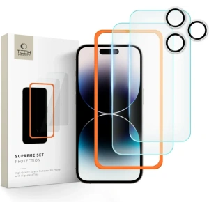 Kup [CR] Szkło hartowane Tech-Protect Supreme Set Apple iPhone 16 Pro Max Clear [3 PACK] - OT-899 - {ean13} - Sklep Home Screen