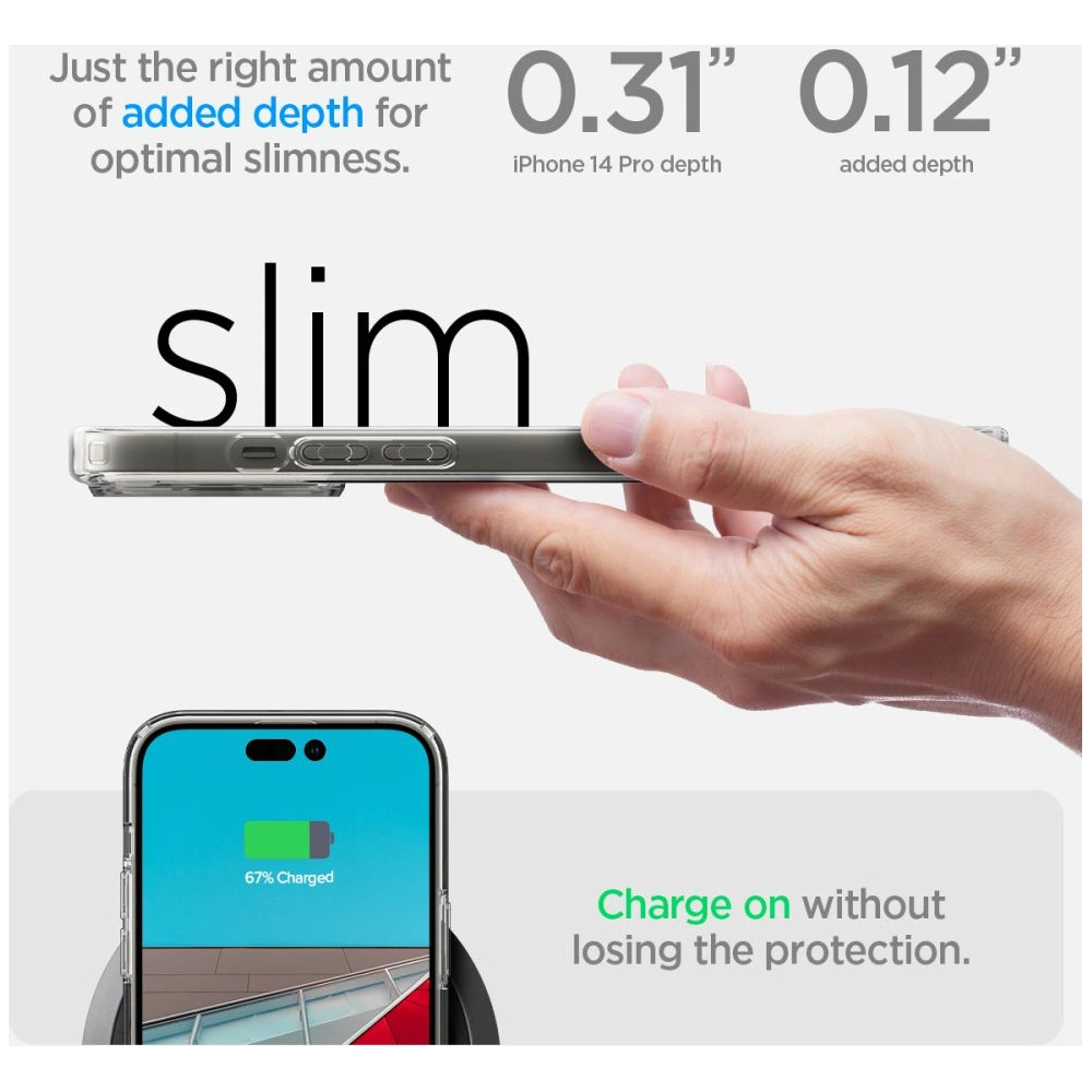 [CR] Etui Spigen Ultra Hybrid Mag MagSafe Apple iPhone 14 Pro White