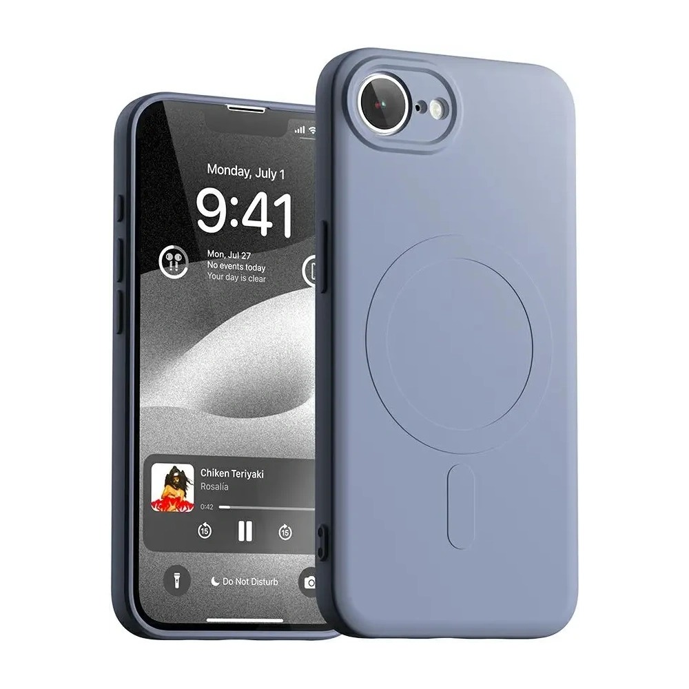 Etui Mercury Semi-Silicone MagSafe do Apple iPhone 16e liliowy fiolet