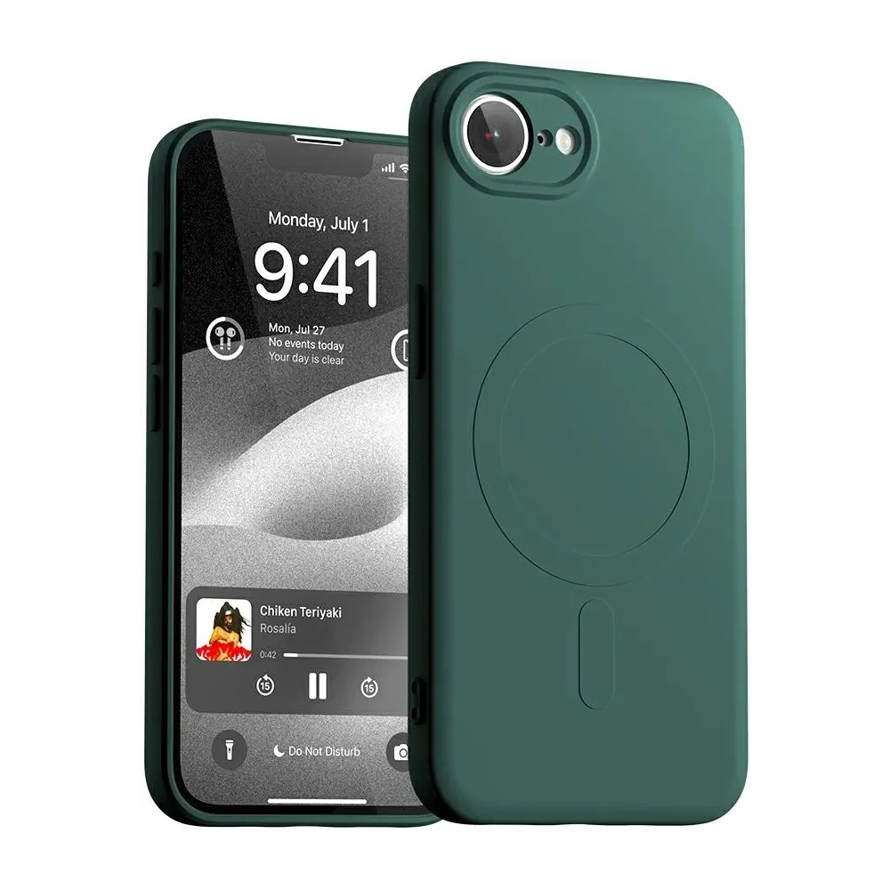 Etui Mercury Semi-Silicone MagSafe do Apple iPhone 16e zielony
