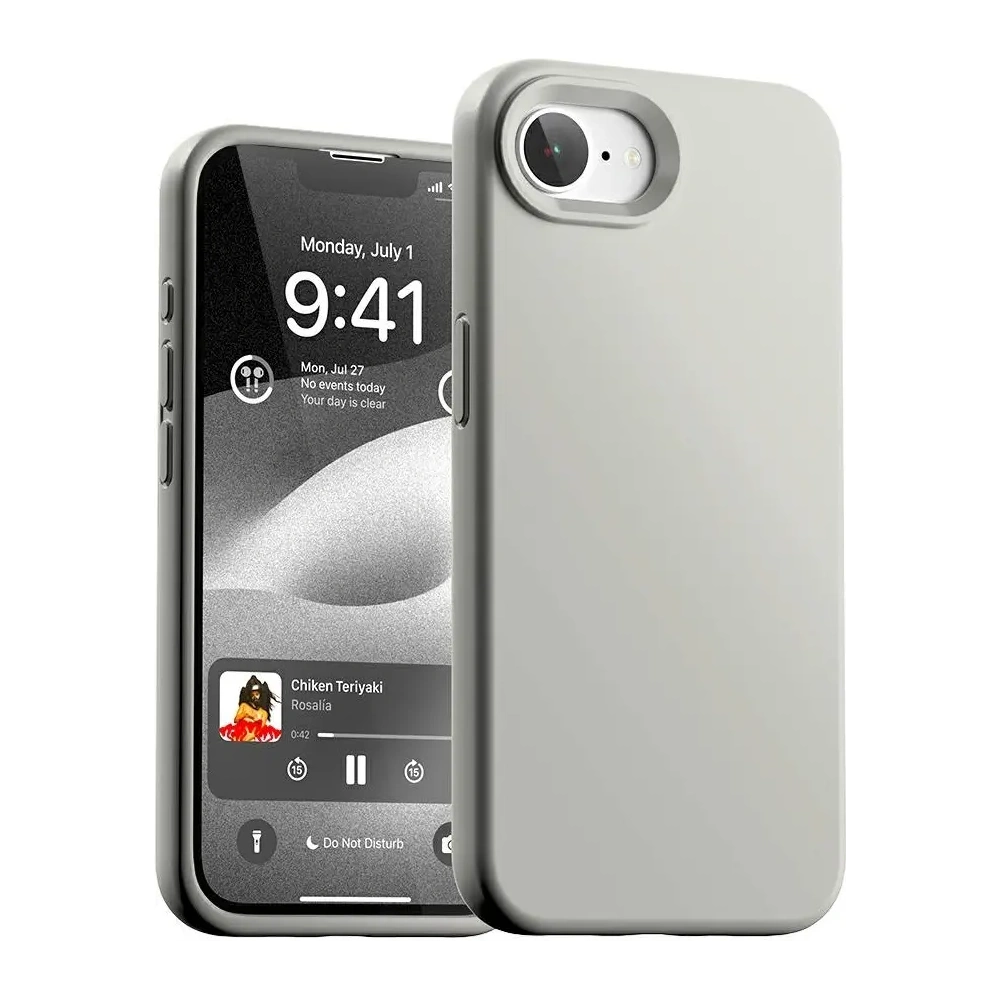 Etui Mercury Silicone do Apple iPhone 16e kamienny