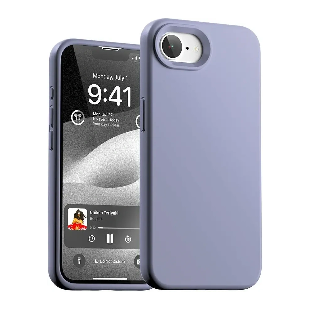 Etui Mercury Silicone do Apple iPhone 16e lawendowy