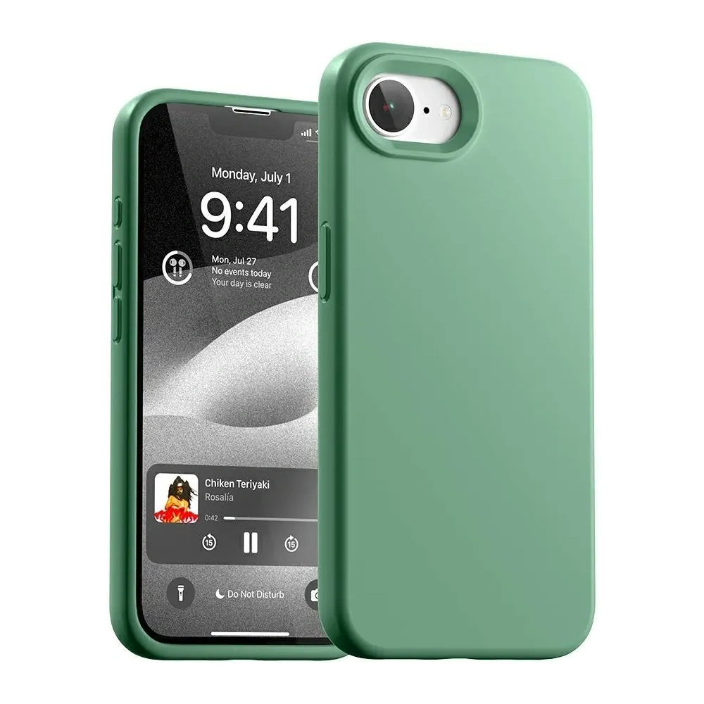 Etui Mercury Silicone do Apple iPhone 16e zielony