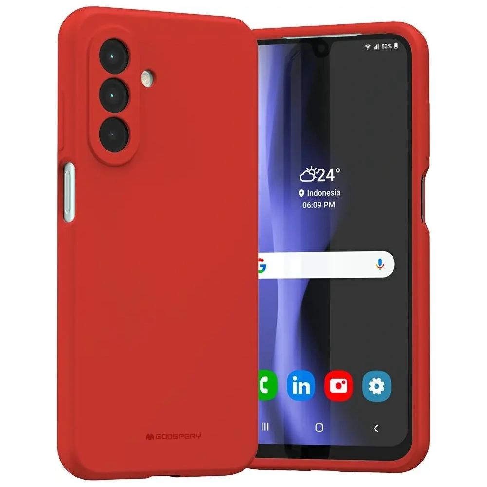 Etui Mercury Silicone do Samsung Galaxy A26 czerwony