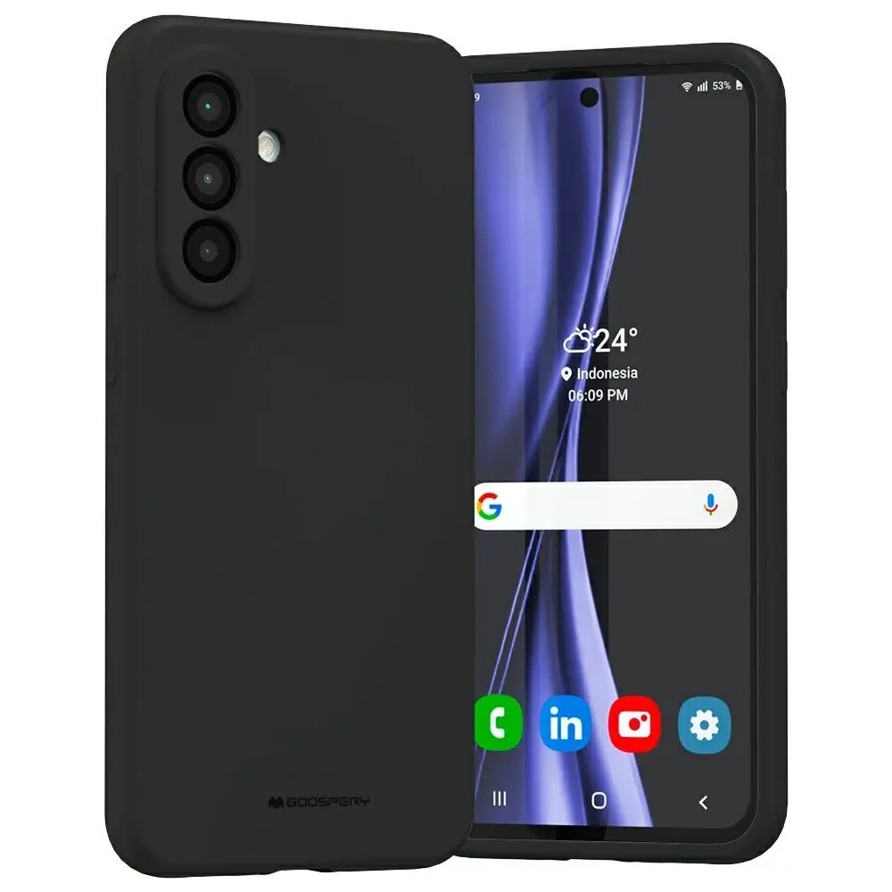 Etui Mercury Silicone do Samsung Galaxy A36 czarny