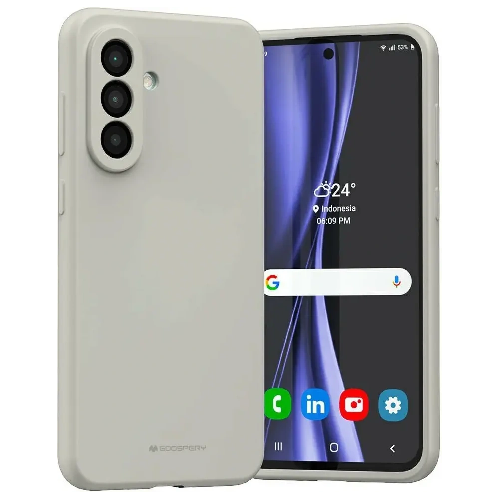 Etui Mercury Silicone do Samsung Galaxy A36 kamienny