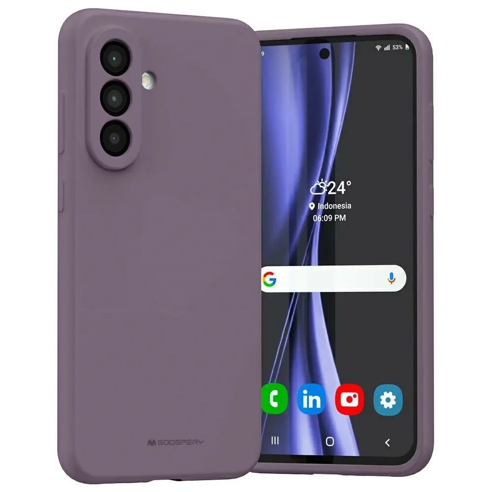 Etui Mercury Silicone do Samsung Galaxy A56 fioletowy