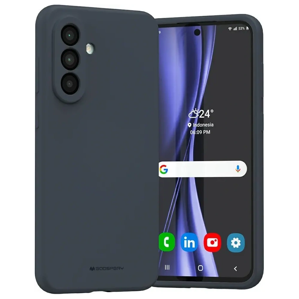 Etui Mercury Silicone do Samsung Galaxy A56 granatowy