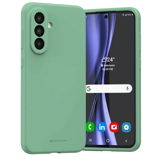Kup Husa din silicon Mercury pentru Samsung Galaxy A56 verde - MCR46 - {ean13} - Sklep Home Screen