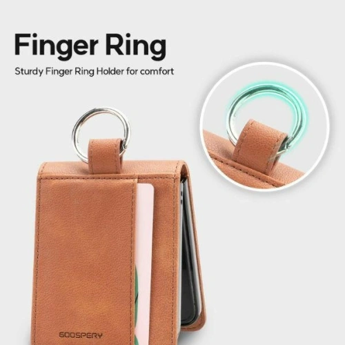Buy Mercury Basic Diary Case Samsung Galaxy Z Flip6 light brown - MCR71 - {ean13} - Home Screen Store Europe
