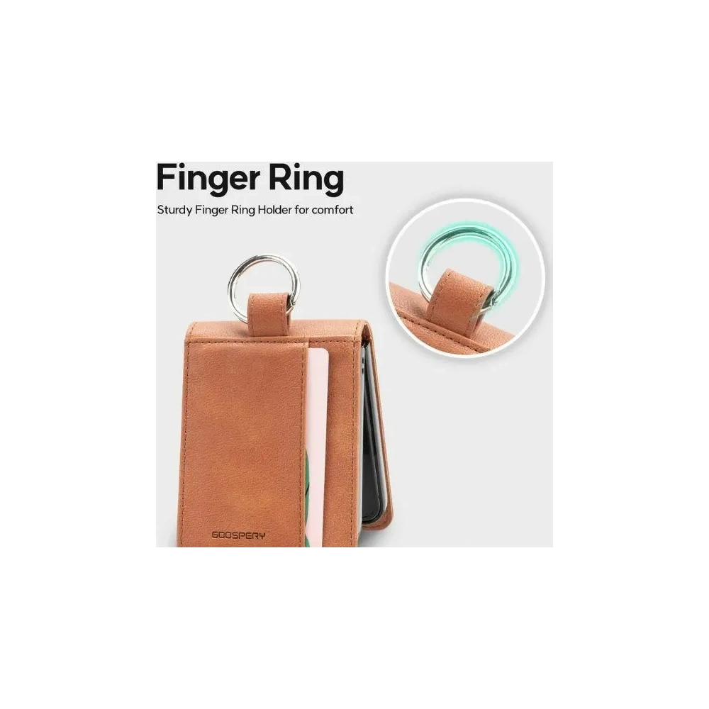 Etui Mercury Basic Diary do Samsung Galaxy Z Flip6 / 7 FE jasnobrązowy