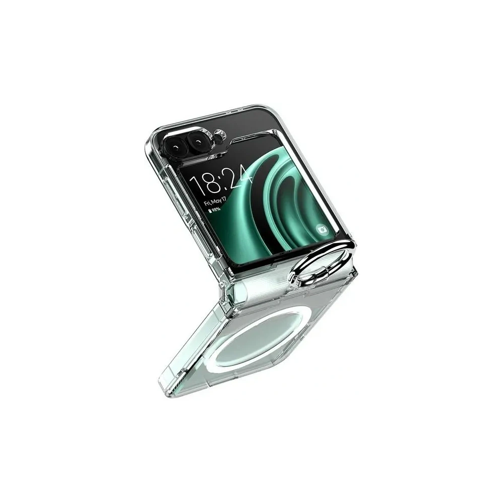 Etui Mercury MagSafe Pro Ring do Samsung Galaxy Flip6 przezroczyste