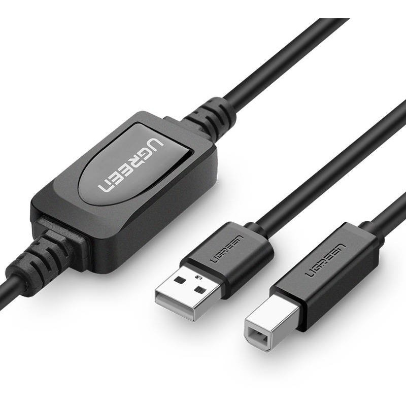 Buy UGREEN US122 USB 2.0 A-B Cable for Printer 10m (Black) - 6957303813742 - UGR407BLK - Homescreen.pl